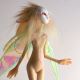 Lunar Rabbit, a strange fairy creature sculpted of polymer clay by ladymeow