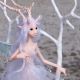 snow fairy, original polymer clay fantasy sculpture by ladymeow