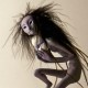 polymer clay shadow creature sculpture by ladymeow