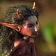 ooak polymer clay shadow faun sculpture by ladymeow
