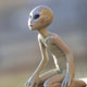 one of a kind extra terrestrial polymer clay sculpture by ladymeow